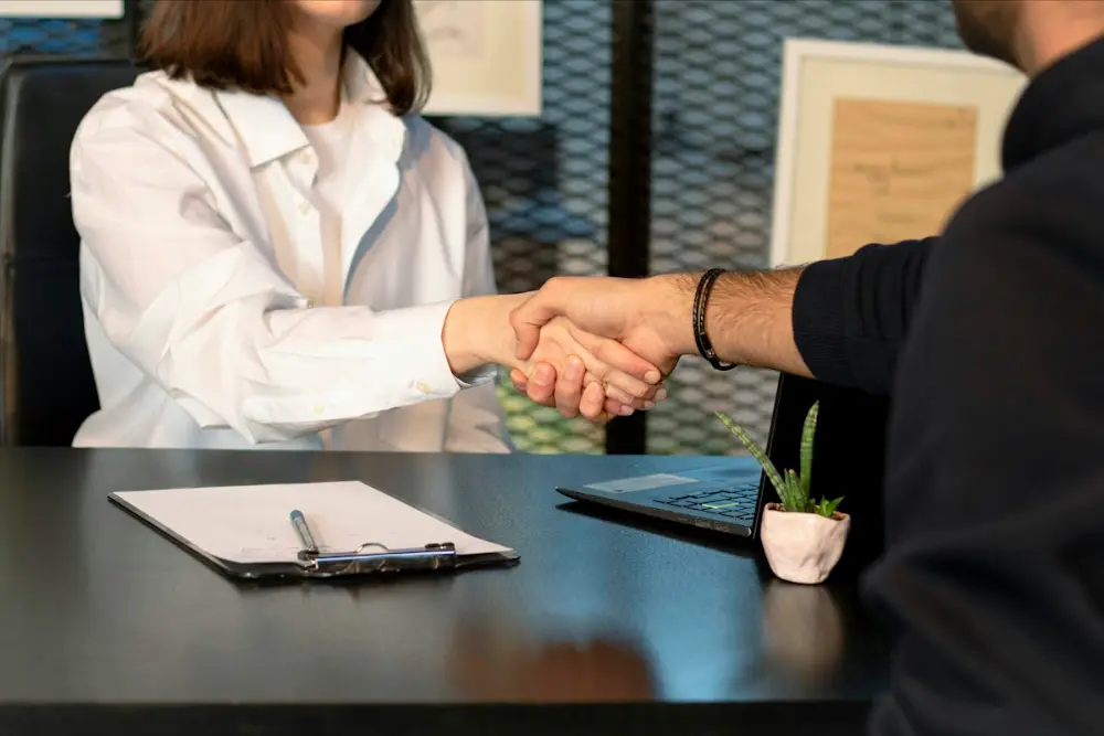 Fresher attending a job interview