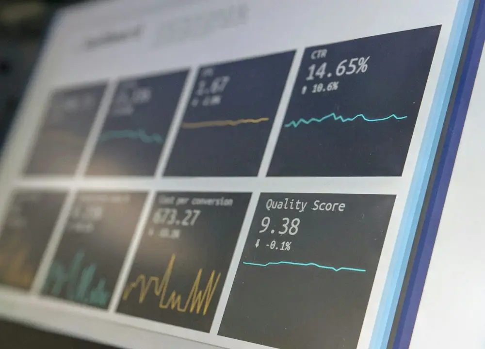 Marketing data reporting dashboard