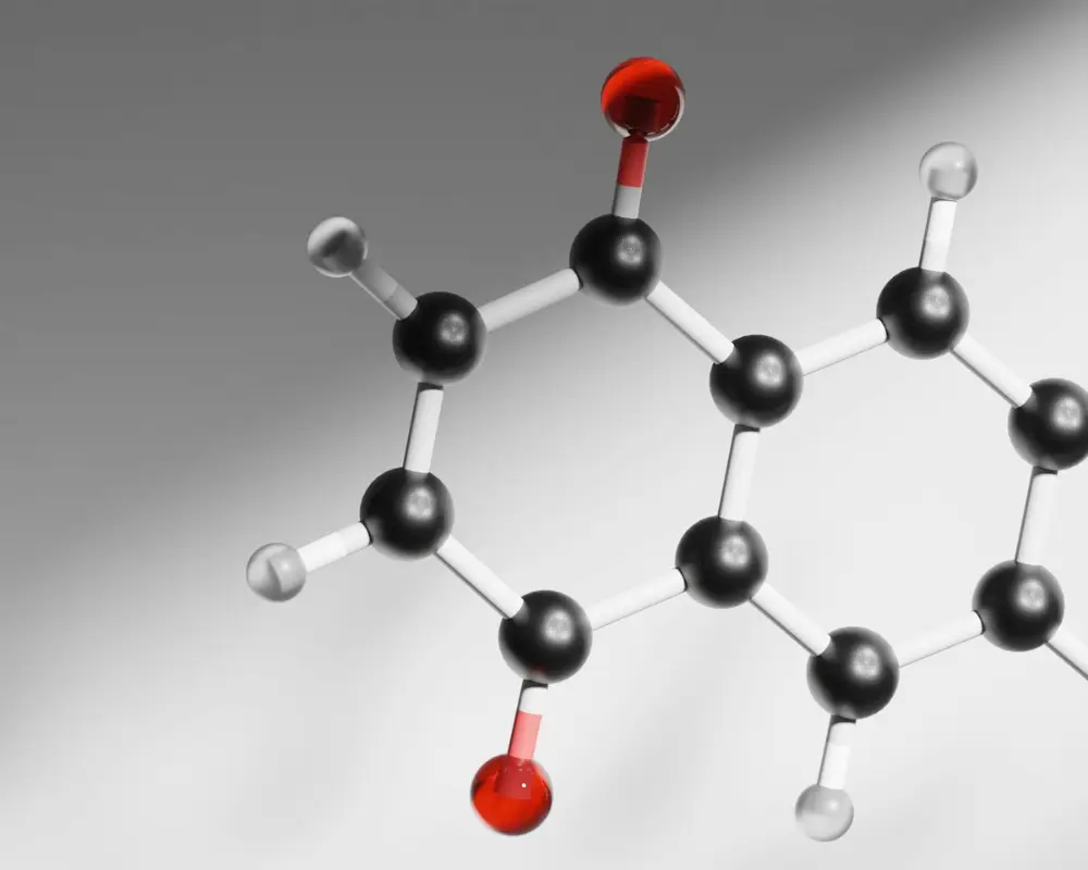 Molecule visual used in an online science class